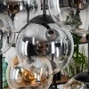 Gastor Suspension, Boule lumineuse, Suspension Ambre, Clair, Fumé, 8 lumières