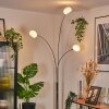 Nikkala Lampadaire Chrome, Blanc, 3 lumières