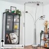 Nikkala Lampadaire Chrome, Blanc, 3 lumières
