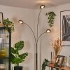 Nikkala Lampadaire Chrome, Blanc, 3 lumières