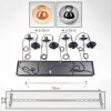Gastor Suspension, Boule lumineuse, Suspension Ambre, Fumé, 8 lumières
