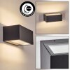Lanor Lampe murale d´extérieur, Luminaire Up & Down, Applique murale LED Noir, 1 lumière