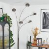 Nikkala Lampadaire Chrome, Blanc, 5 lumières