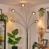 Nikkala Lampadaire Chrome, Blanc, 5 lumières
