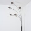 Nikkala Lampadaire Chrome, Blanc, 5 lumières