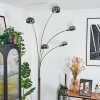 Nikkala Lampadaire Chrome, Blanc, 5 lumières