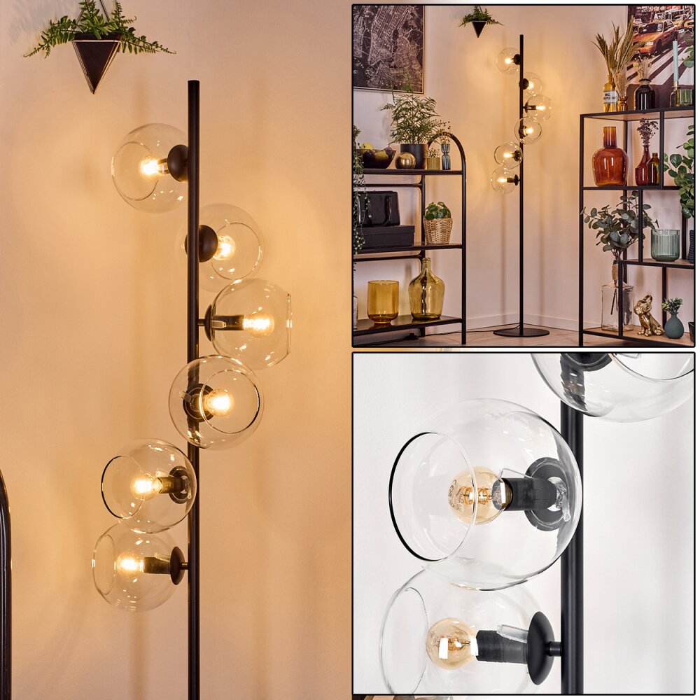 Koyoto Lampadaire 31 cm Clair, 6 lumières main product photo