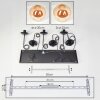 Gastor Suspension, Boule lumineuse, Suspension Ambre, 6 lumières