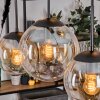 Gastor Suspension, Boule lumineuse, Suspension Ambre, Clair, 6 lumières