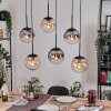 Gastor Suspension, Boule lumineuse, Suspension Ambre, Clair, Fumé, 6 lumières