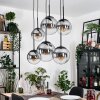 Gastor Suspension, Boule lumineuse, Suspension Clair, Fumé, 6 lumières