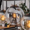 Gastor Suspension, Boule lumineuse, Suspension Ambre, Clair, Fumé, 6 lumières