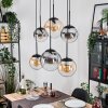 Gastor Suspension, Boule lumineuse, Suspension Ambre, Clair, Fumé, 6 lumières