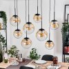 Gastor Suspension, Boule lumineuse, Suspension Ambre, Clair, 8 lumières