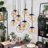 Gastor Suspension, Boule lumineuse, Suspension Ambre, Clair, 8 lumières