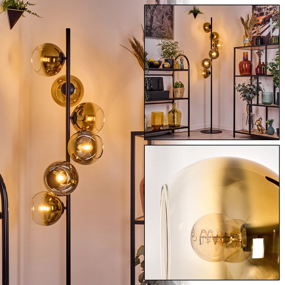 Koyoto Lampadaire 31 cm Or, Clair, 6 lumières main product photo