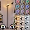 Byrum Lampadaire LED Noir, 1 lumière, Changeur de couleurs