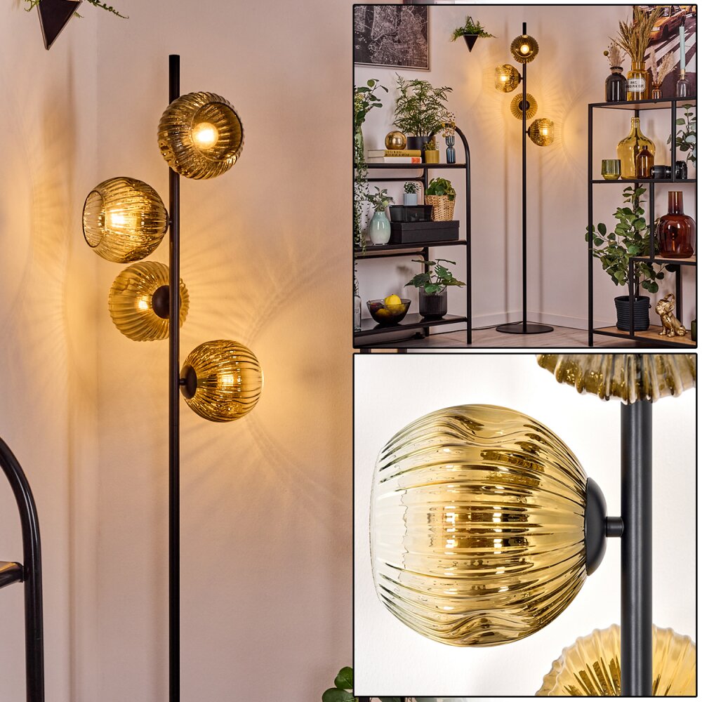 Ripoll Lampadaire Or, Clair, 4 lumières main product photo