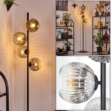 Ripoll Lampadaire Clair, Fumé, 4 lumières