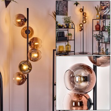 Koyoto Lampadaire 31 cm Clair, Cuivré, 6 lumières