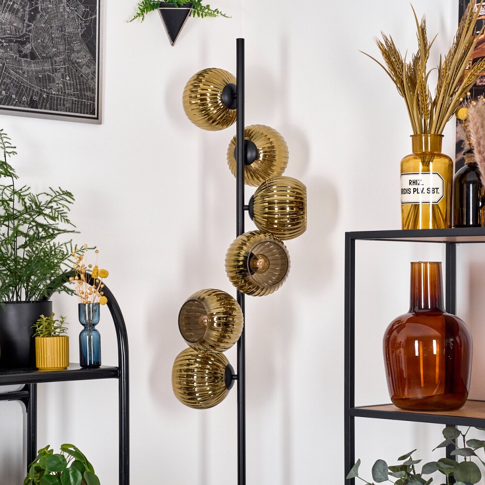 Koyoto Lampadaire 31 cm Or, 6 lumières