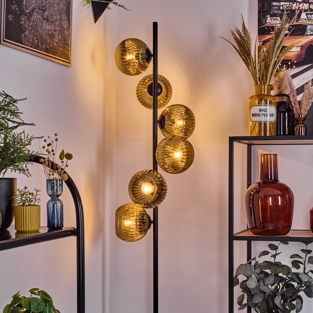 Koyoto Lampadaire 31 cm Or, 6 lumières
