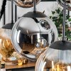 Gastor Suspension, Boule lumineuse, Suspension Ambre, Fumé, 6 lumières