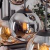 Gastor Suspension, Boule lumineuse, Suspension Ambre, Fumé, 6 lumières