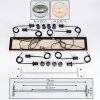 Koyoto Suspension, Boule lumineuse, Suspension Écru, Noir, 8 lumières