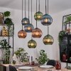 Koyoto Suspension, Boule lumineuse, Suspension Écru, Noir, 8 lumières