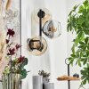 Koyoto Boule lumineuse, Applique murale Ambre, Clair, Fumé, 3 lumières