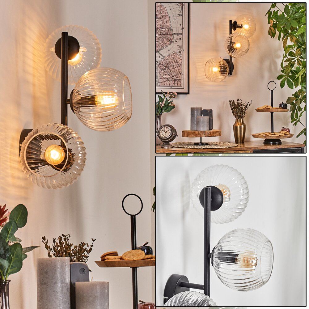 Koyoto Boule lumineuse, Applique murale Clair, 3 lumières main product photo