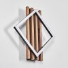 Ellekilde Applique murale LED Brun, Couleur bois, Noir, 1 lumière