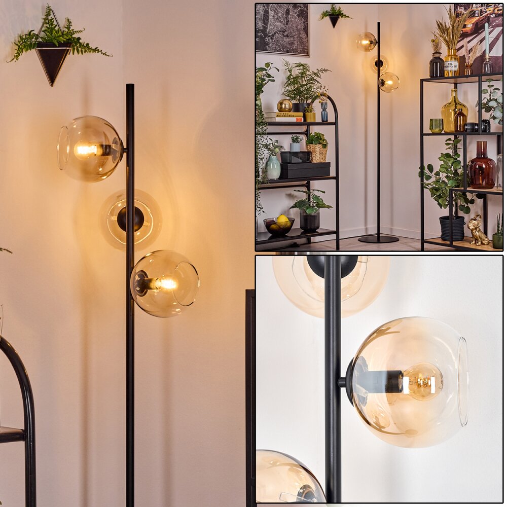 Koyoto Lampadaire Ambre, Clair, 3 lumières main product photo
