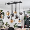 Gastor Suspension, Boule lumineuse, Suspension Ambre, Fumé, 8 lumières
