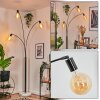 Codecro Lampadaire Chrome, Noir, Blanc, 3 lumières