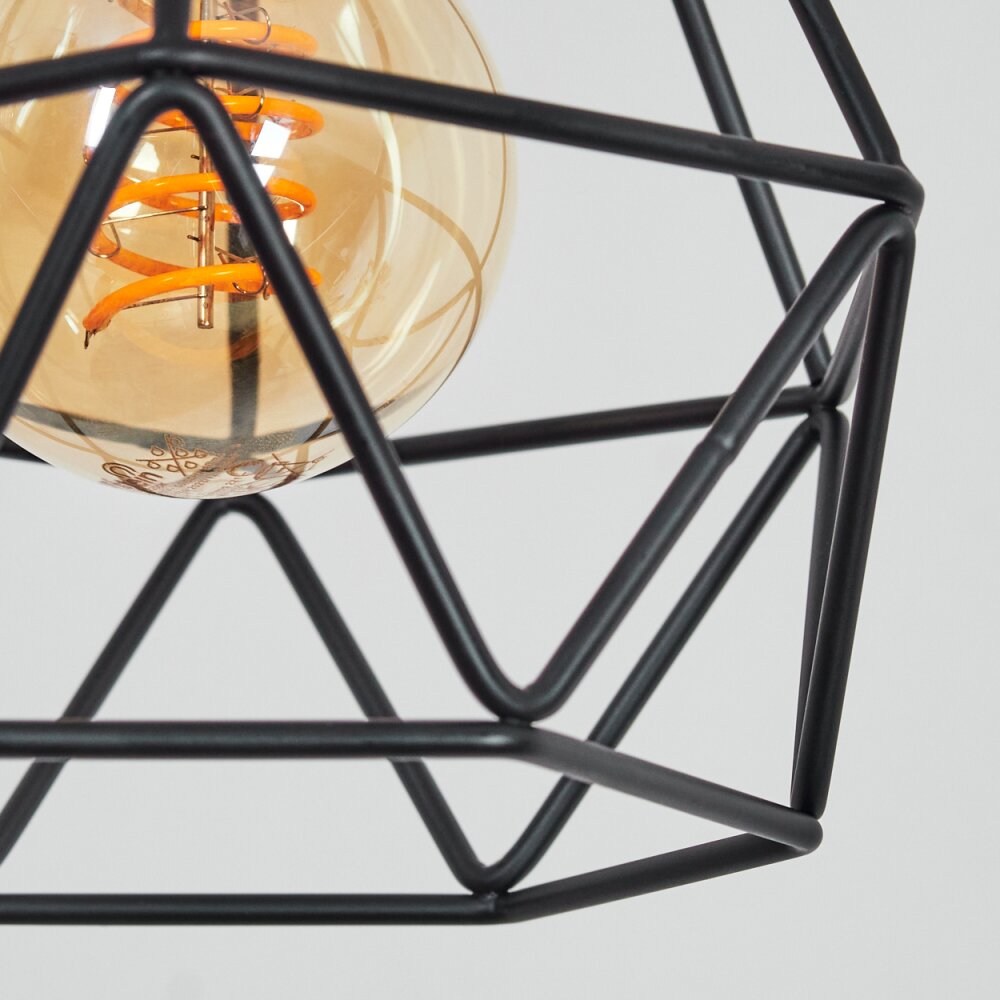 Yaak Lampadaire Nickel mat, Noir, Blanc, 3 lumières