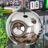 Ripoll Suspension, Boule lumineuse, Suspension grappe Chrome, Fumé, 3 lumières