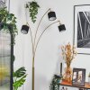 Bassagoda Lampadaire Laiton, Noir, 3 lumières
