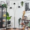 Bassagoda Lampadaire Nickel mat, Noir, 3 lumières