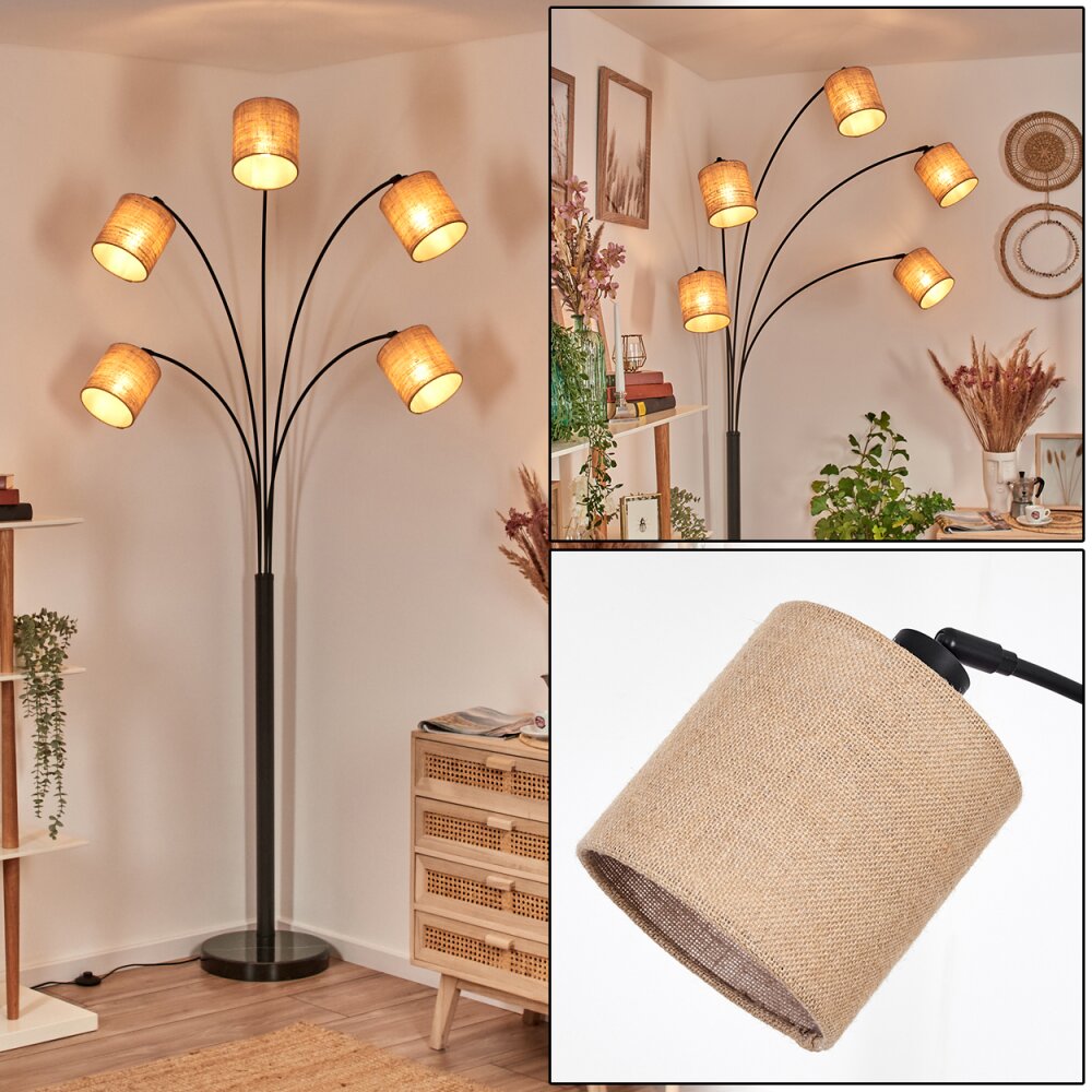 Soungou Lampadaire Noir, 5 lumières main product photo