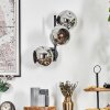 Ripoll Boule lumineuse, Applique murale Chrome, Fumé, 3 lumières