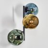 Ripoll Boule lumineuse, Applique murale Bleu, Or, Vert, 3 lumières