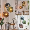 Koyoto Boule lumineuse, Applique murale Bleu, Vert, Cuivré, 3 lumières