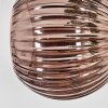 Koyoto Boule lumineuse, Applique murale Bleu, Vert, Cuivré, 3 lumières