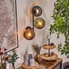 Koyoto Boule lumineuse, Applique murale Bleu, Vert, Cuivré, 3 lumières