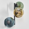 Koyoto Boule lumineuse, Applique murale Bleu, Or, Vert, 3 lumières