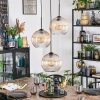 Koyoto Suspension, Boule lumineuse, Suspension grappe 30 cm Ambre, Clair, 3 lumières