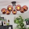 Koyoto Plafonnier, Boule lumineuse Cuivré, 7 lumières