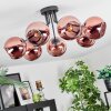 Koyoto Plafonnier, Boule lumineuse Cuivré, 7 lumières